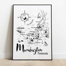 Load image into Gallery viewer, a3-screen-printed-mornington-peninsula-illustration- Vicinity-store.jpg