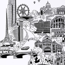 Load image into Gallery viewer, Vicinity Store A3 Screen Printed Melbourne City illustration