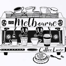 Load image into Gallery viewer, Vicinity Store A3 Screen Printed Melbourne Coffee Lover illustration