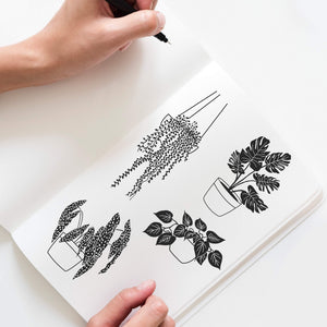Vicinity Store A3 Screen Printed Plant Lover illustration