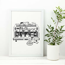 Load image into Gallery viewer, a4-screen-printed-melbourne-coffee-lover-illustration. Vicinity-store.jpg