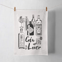 Load image into Gallery viewer, gin-lover-screen-printed-tea-towel-Vicinity-Store.jpg