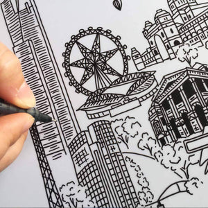 Vicinity Store Melbourne CBD illustration, screen printed tote bag