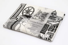Load image into Gallery viewer, Vicinity Store Melbourne illustrated screen printed tea towel